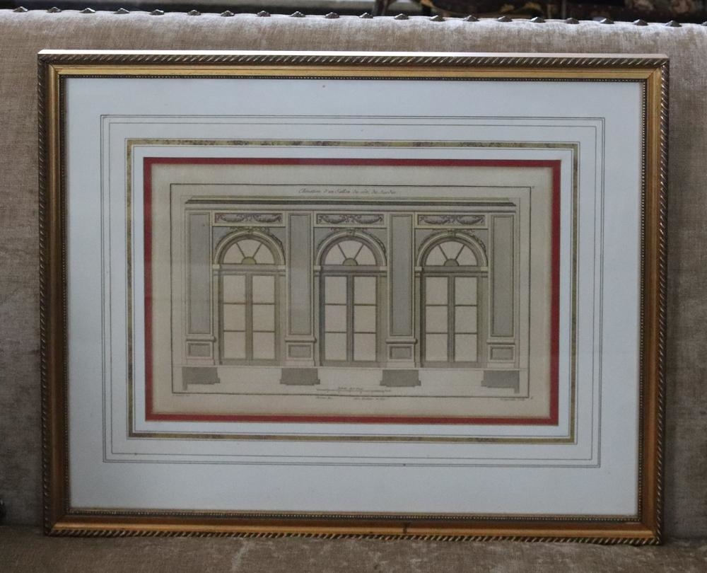 Artwork by F. Boucher, 19thC French Engravings in Custom Frames, Made of engravings