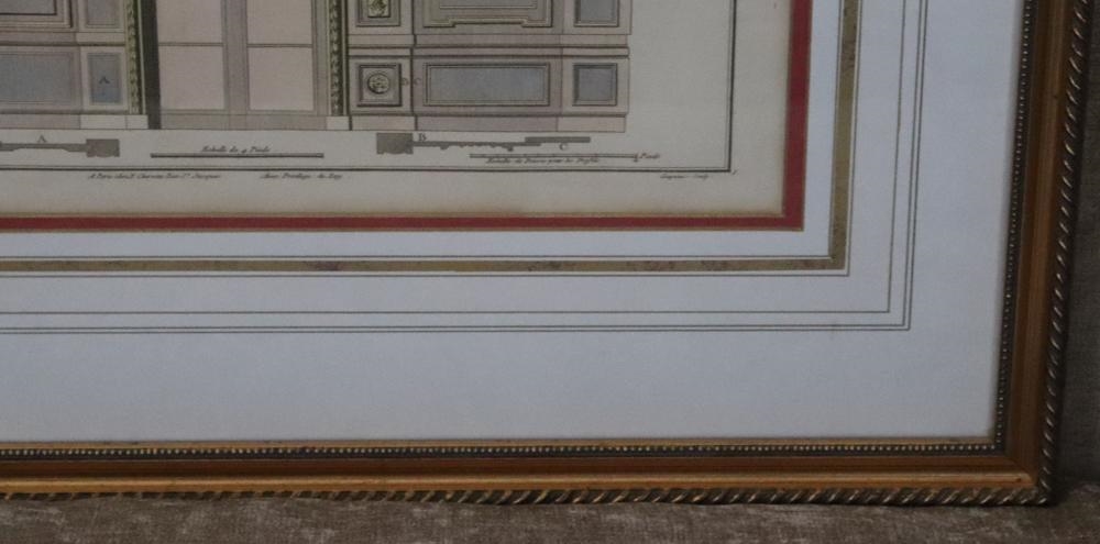 Artwork by F. Boucher, 19thC French Engravings in Custom Frames, Made of engravings