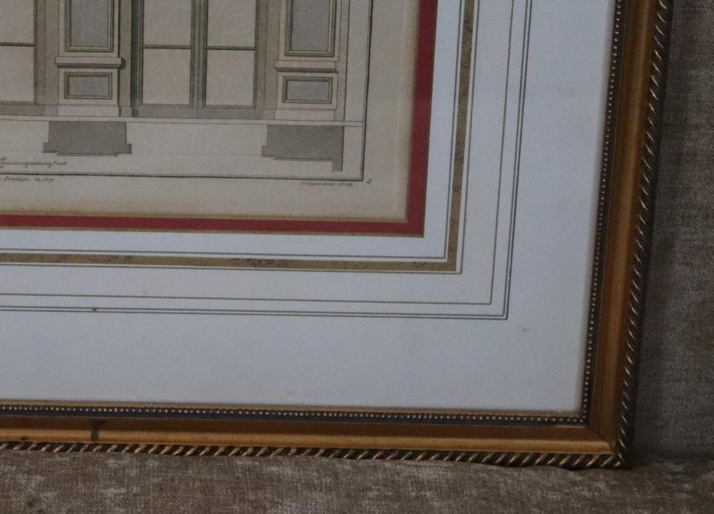 Artwork by F. Boucher, 19thC French Engravings in Custom Frames, Made of engravings