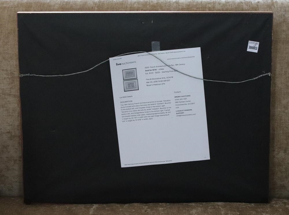 Artwork by F. Boucher, 19thC French Engravings in Custom Frames, Made of engravings