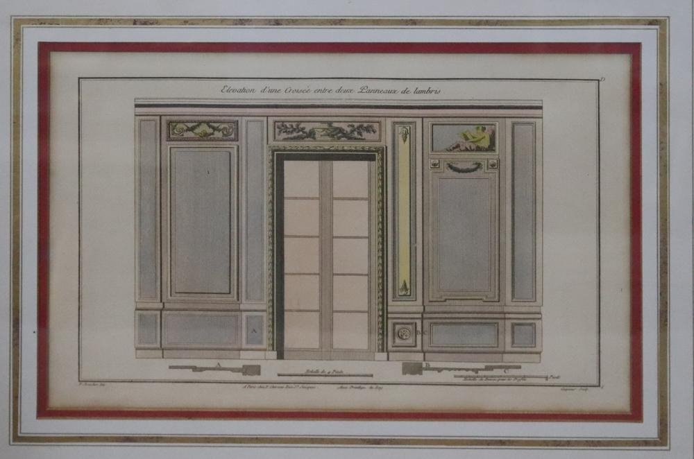 Artwork by F. Boucher, 19thC French Engravings in Custom Frames, Made of engravings