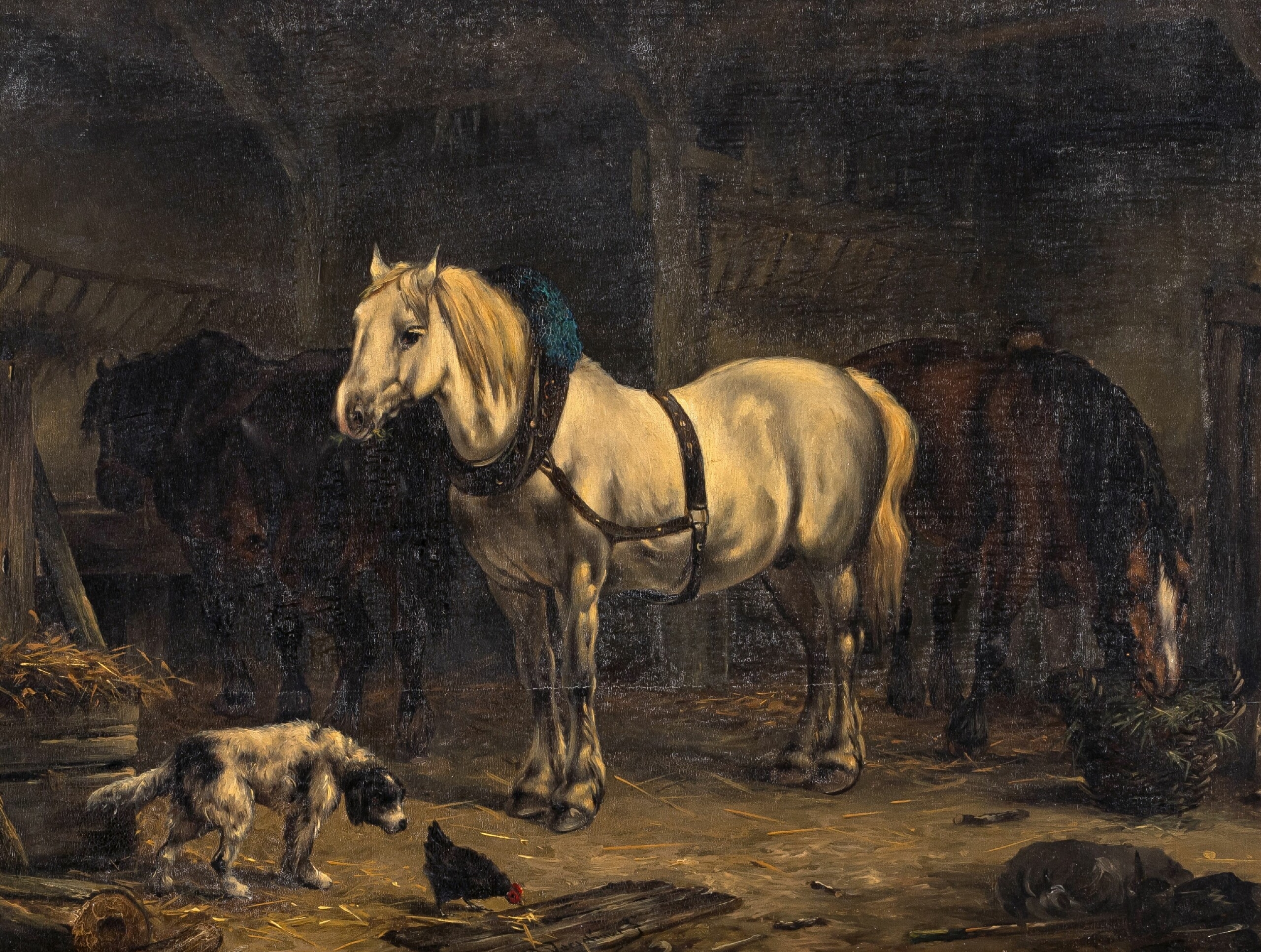 Wouter Verschuur The Younger | Pferde im Stall | MutualArt