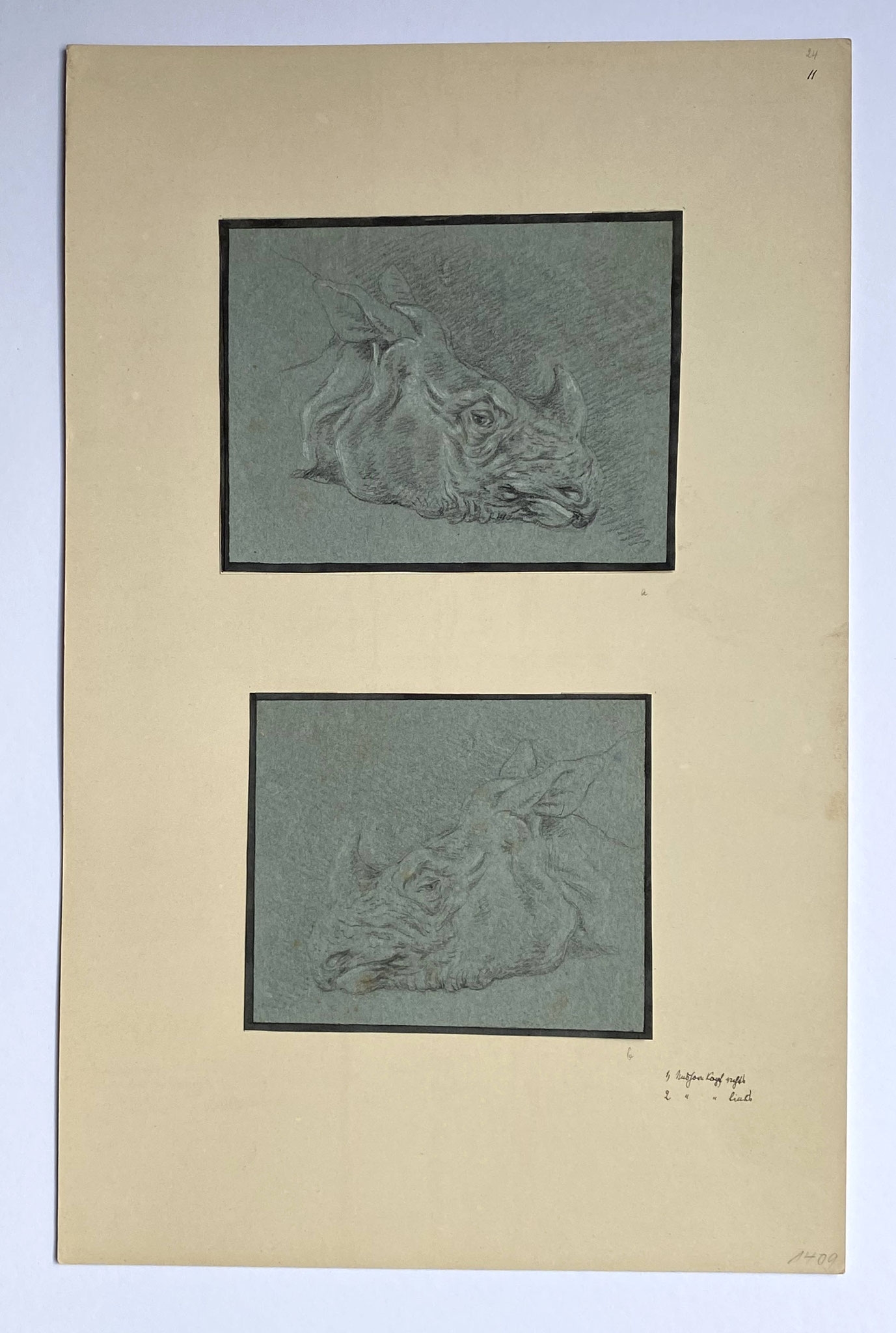 Johann Elias Ridinger | Vier Nashorn - Motive | MutualArt