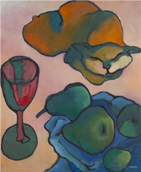 Cat With Pears - Thomas Muhl