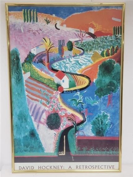 David Hockney | David Hockney: A Retrospective poster | MutualArt