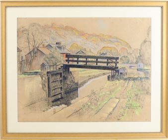 The open lock gate, New Hope, PA - Ralph D. Mclellan