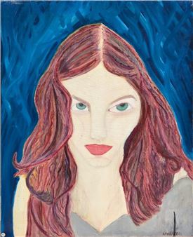 Jeune fille aux yeux verts - Yves Auguste