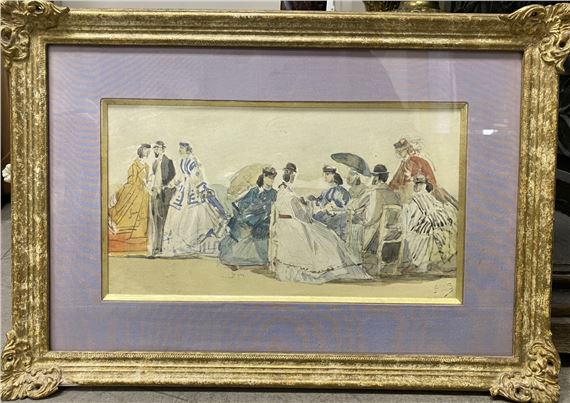Eugène Louis Boudin | Vaches aux pâturage | MutualArt