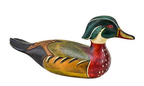 Tom Taber（トム・タバー:アメリカ彫刻家）カモの木彫デコイ Tom Taber（トム・タバー:アメリカ彫刻家）カモの木彫デコイ Tom