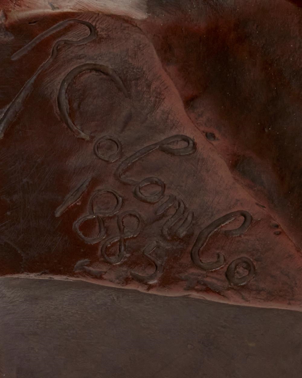 Artwork by Renzo Colombo, Bust of Napoleon as general, Made of Brown patinated bronze on a marble base