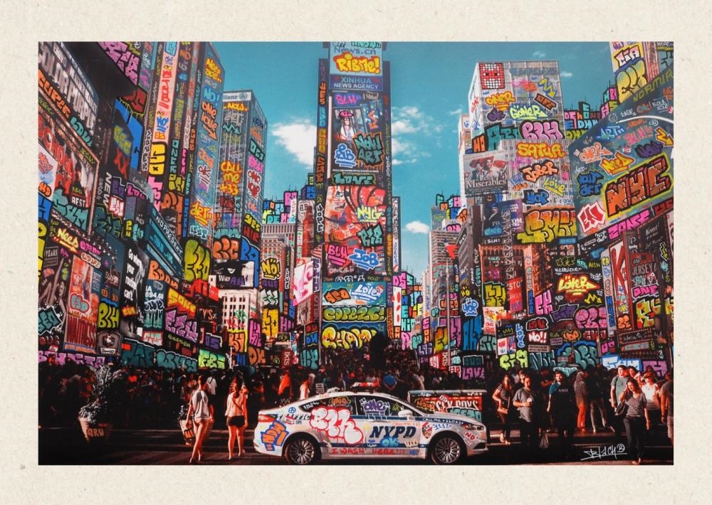 Artwork by Maxim Blachere, NY Police, Made of Lithograph on fine art paper