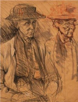 Study of an Old Woman, J. Sauman Roth - J. Sauman Roth