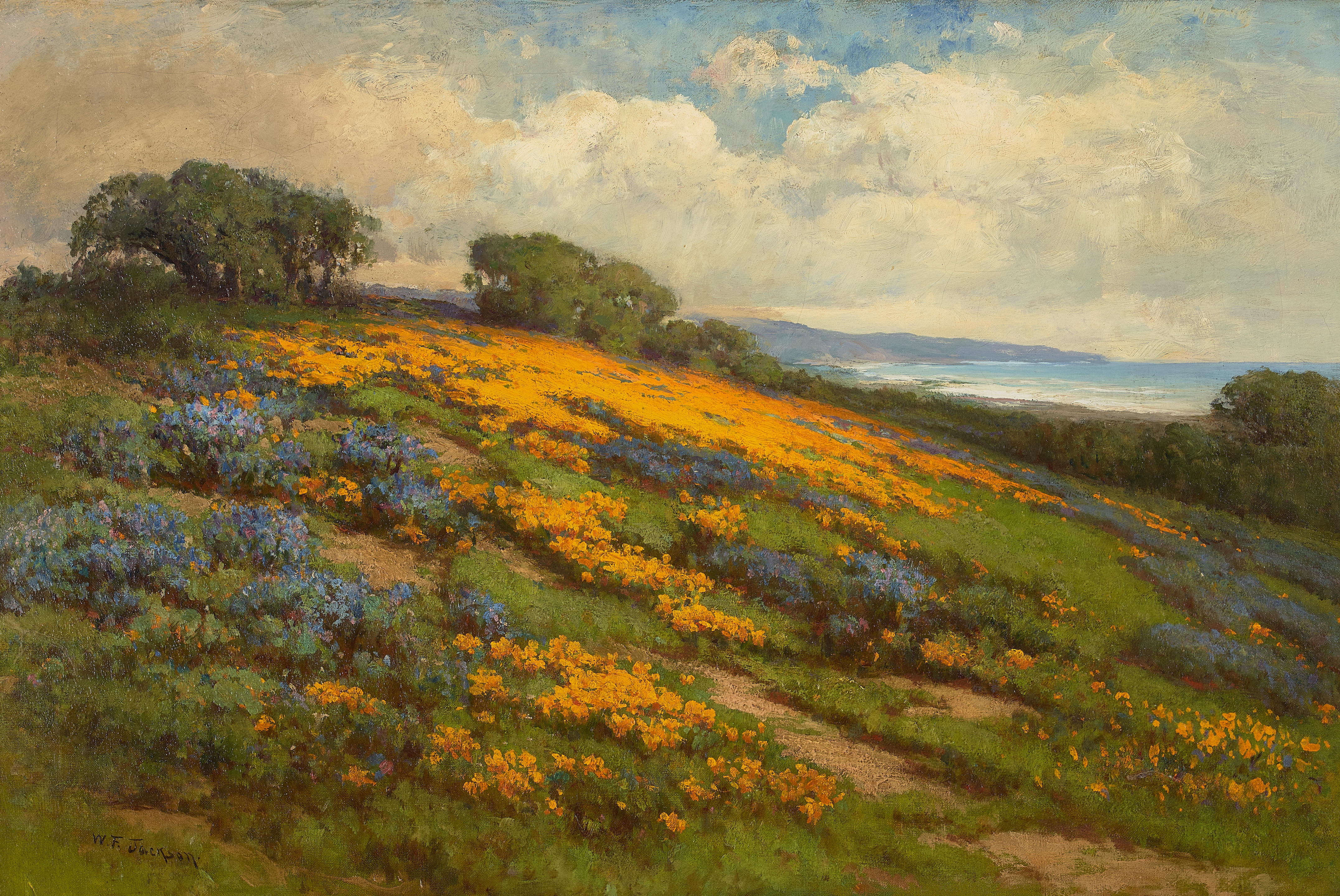 William Franklin Jackson | Poppies and Lupine | MutualArt