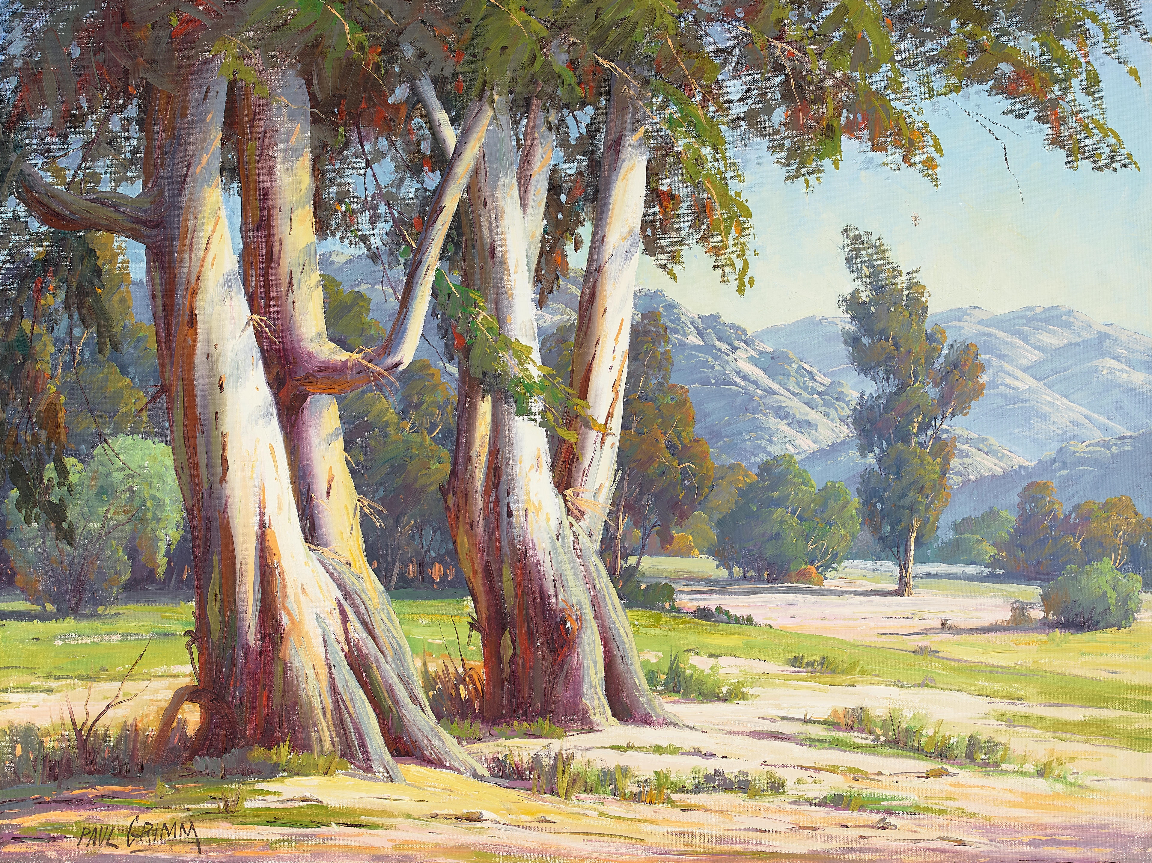 Artwork by Paul Grimm, Standing Guard, Made of oil on canvas