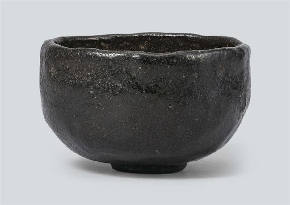 Black tea bowl by Fugensai