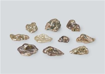 Various pottery stones (a set of 10 - Eiraku  Zengoro XIV