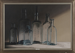 Artwork by Steve Smulka, Snake Oil, Made of oil on canvas