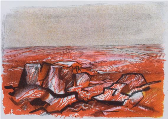 John Piper | Red Rocks (1946) | MutualArt