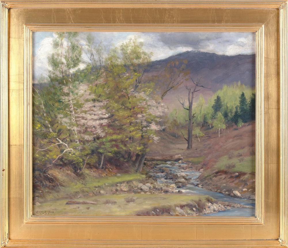 Artwork by Edwin Burrage Child, Shad Blossoms, Made of Oil on canvas