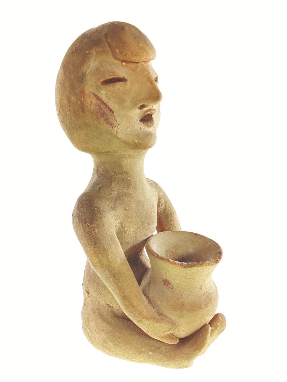Jose D. Roybal | Late 19th C. Tesuque Pueblo Rain God Effigy | MutualArt