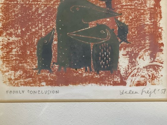 Artwork by Helen Siegl, Helen Siegl. 2 Woodblock Prints, Made of woodblock prints