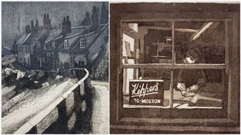 Fortunes - Whitby' and 'Cottages - Sandsend - David Morris