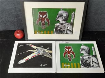 Two original Eamonn Elders oil on board paintings. Features - Eamonn Elders