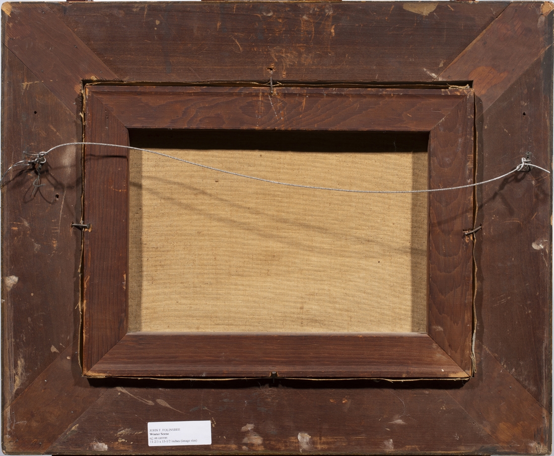 Artwork by John Fulton Folinsbee, Winter Scene (Study for "Snow Patches), Made of oil on canvas