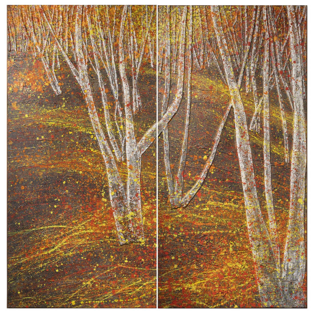 Artwork by Ruth Dicker, Waupaunsie Woods,