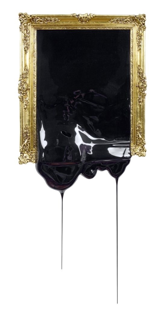 Artwork by Carlos Nicanor, Nicanor, Carlos: Objekt aus der Projektreihe "Neomismos, Made of Black plastic in gilded