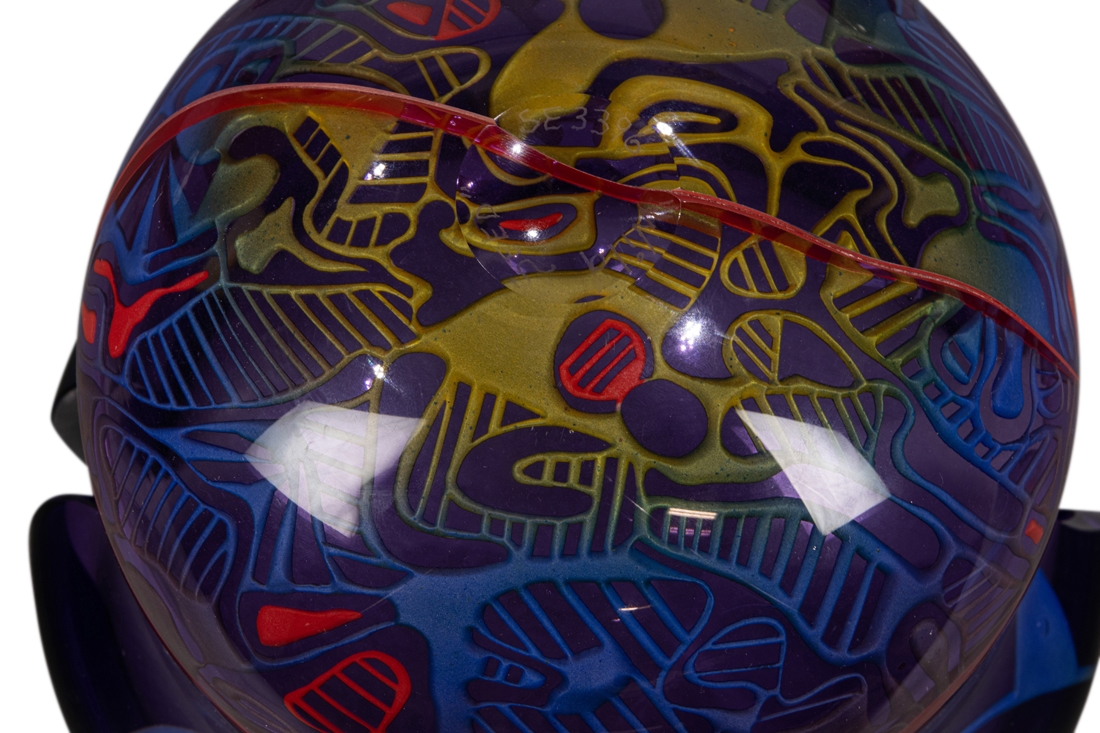 Artwork by Concetta Mason, A Concetta Mason glass Wild Seed vase on pedestal, Made of pedestal