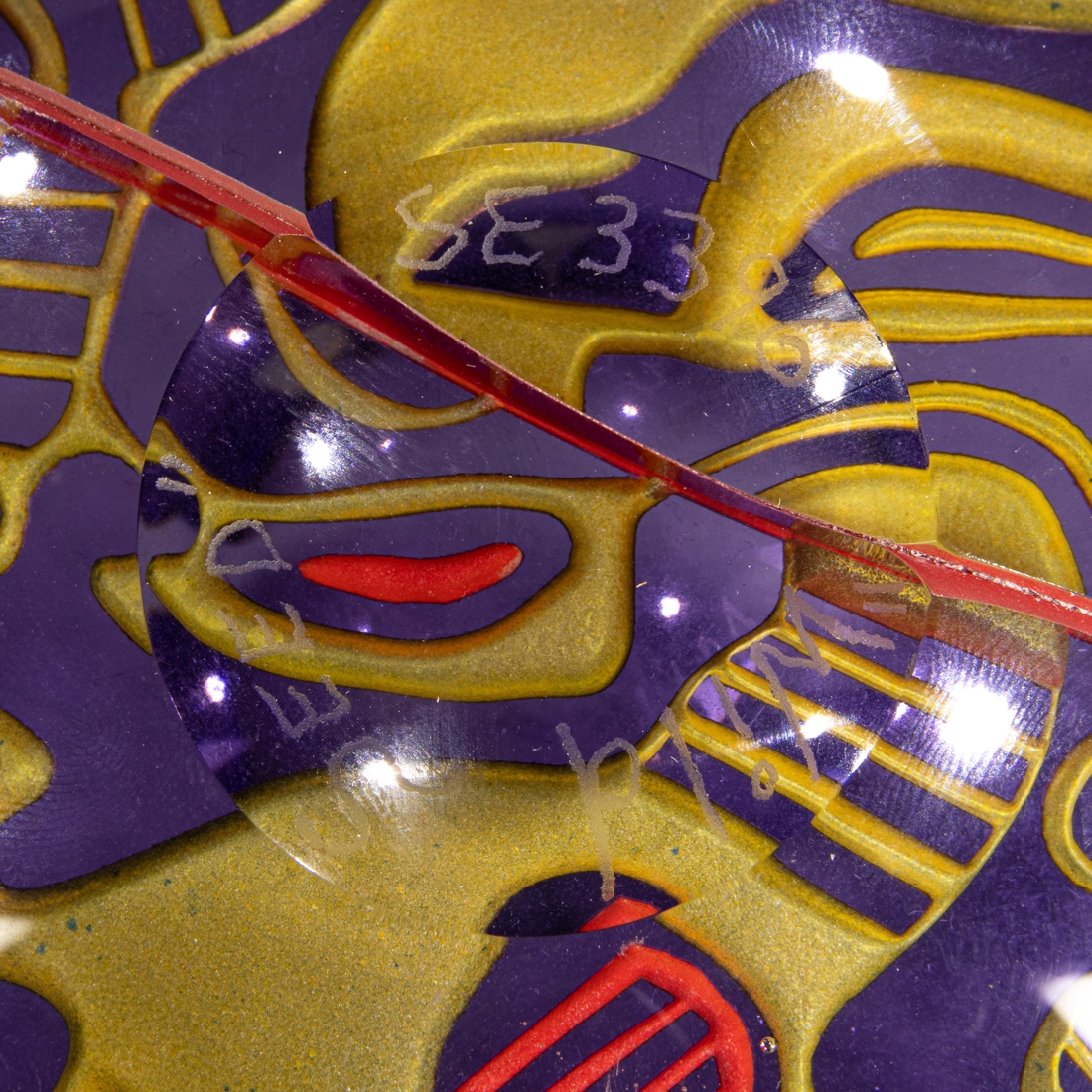 Artwork by Concetta Mason, A Concetta Mason glass Wild Seed vase on pedestal, Made of pedestal