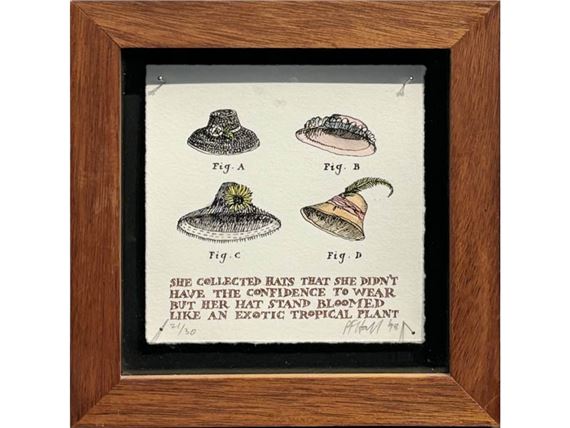 She Collected Hats by Patrick Hall, 1998