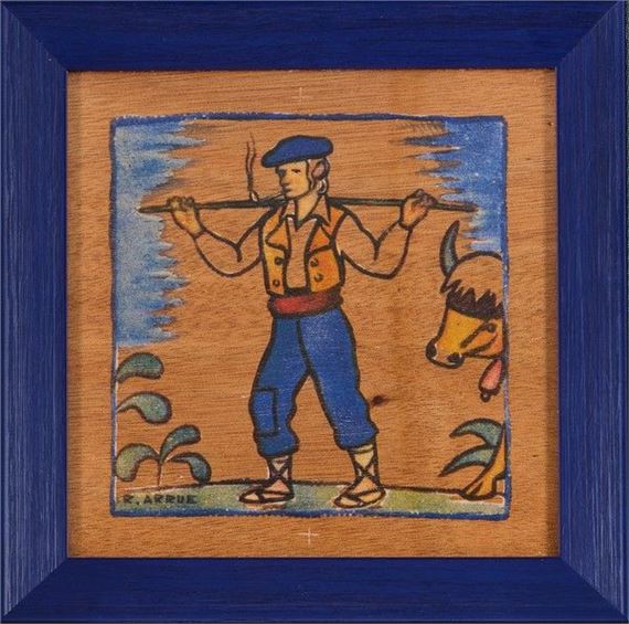 Ramiro Arrue | Le Bouvier Projet de carreau de faïence | MutualArt