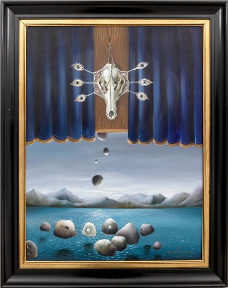 Månstod by Bert-Johnny Nilsson, dated 1975