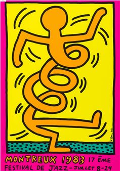 Keith Haring (1958-1990) Montreux 1983 Pink (Döring & Osten 9 - Albin Uldry