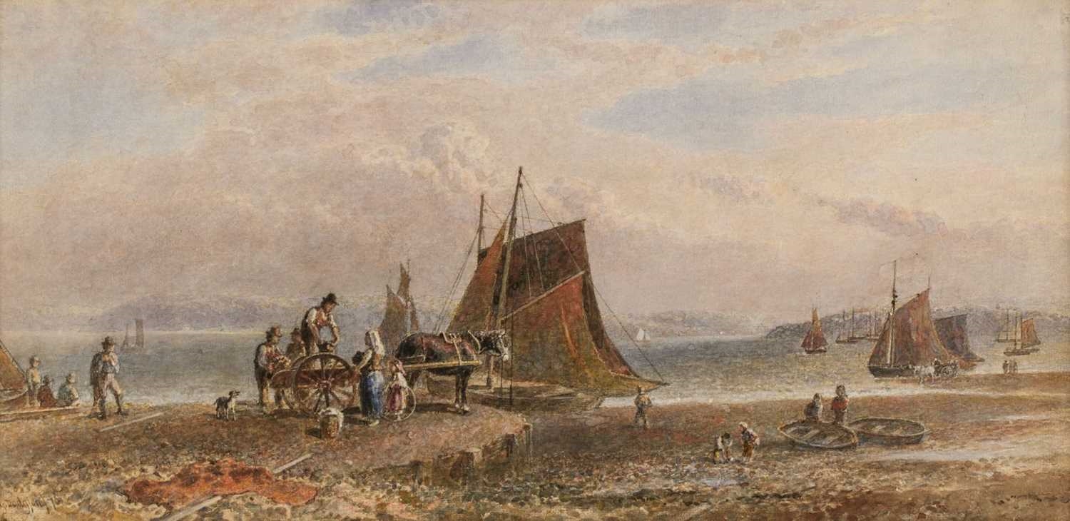 George Haydock Dodgson | Oyster Boats - Swansea Bay and the Mumbles ...