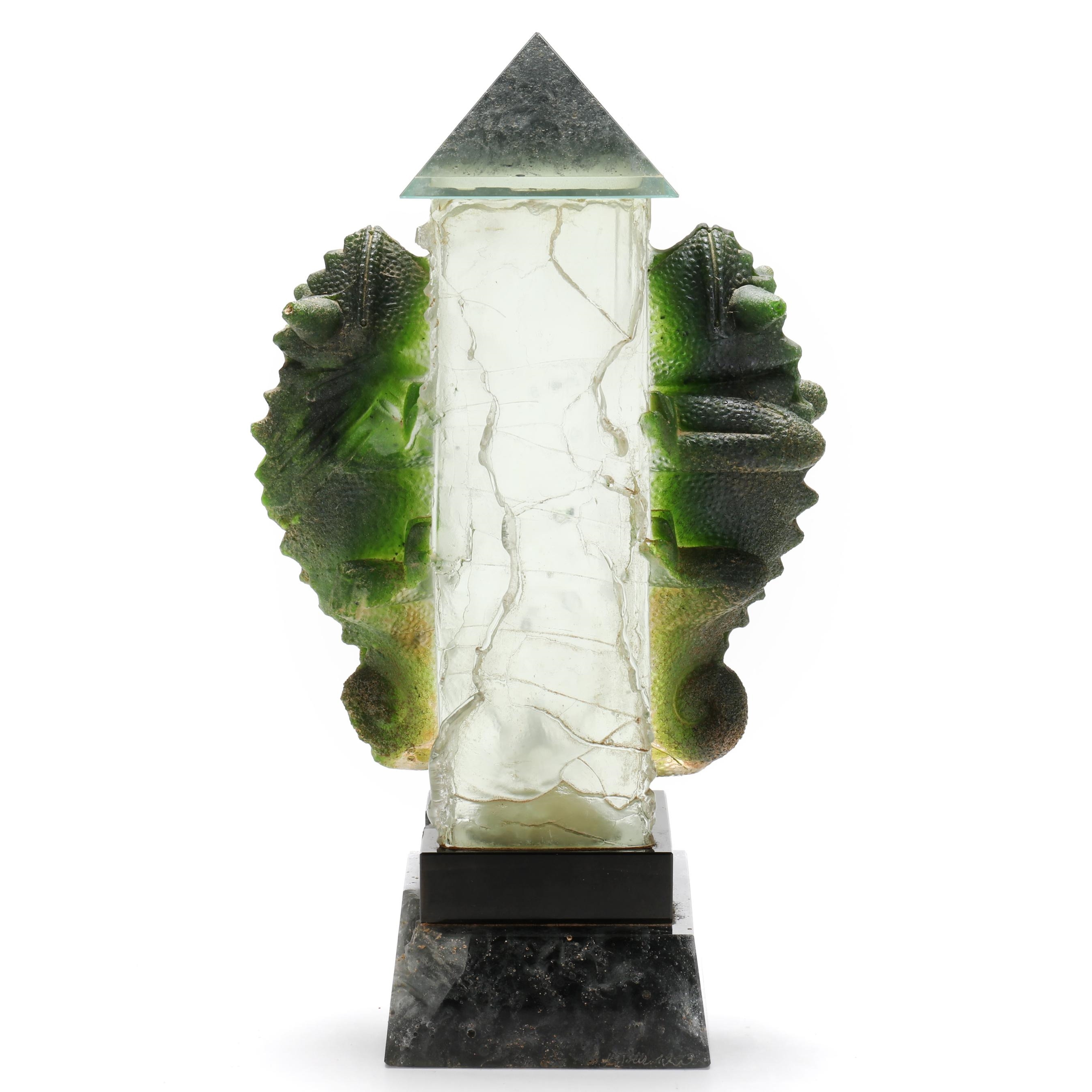Margit Toth | Chameleon Glass Sculpture (1993) | MutualArt