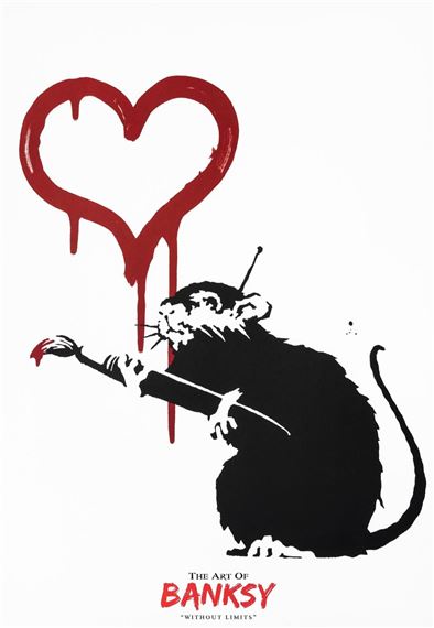Banksy | Love Rat - the art of Banksy | MutualArt
