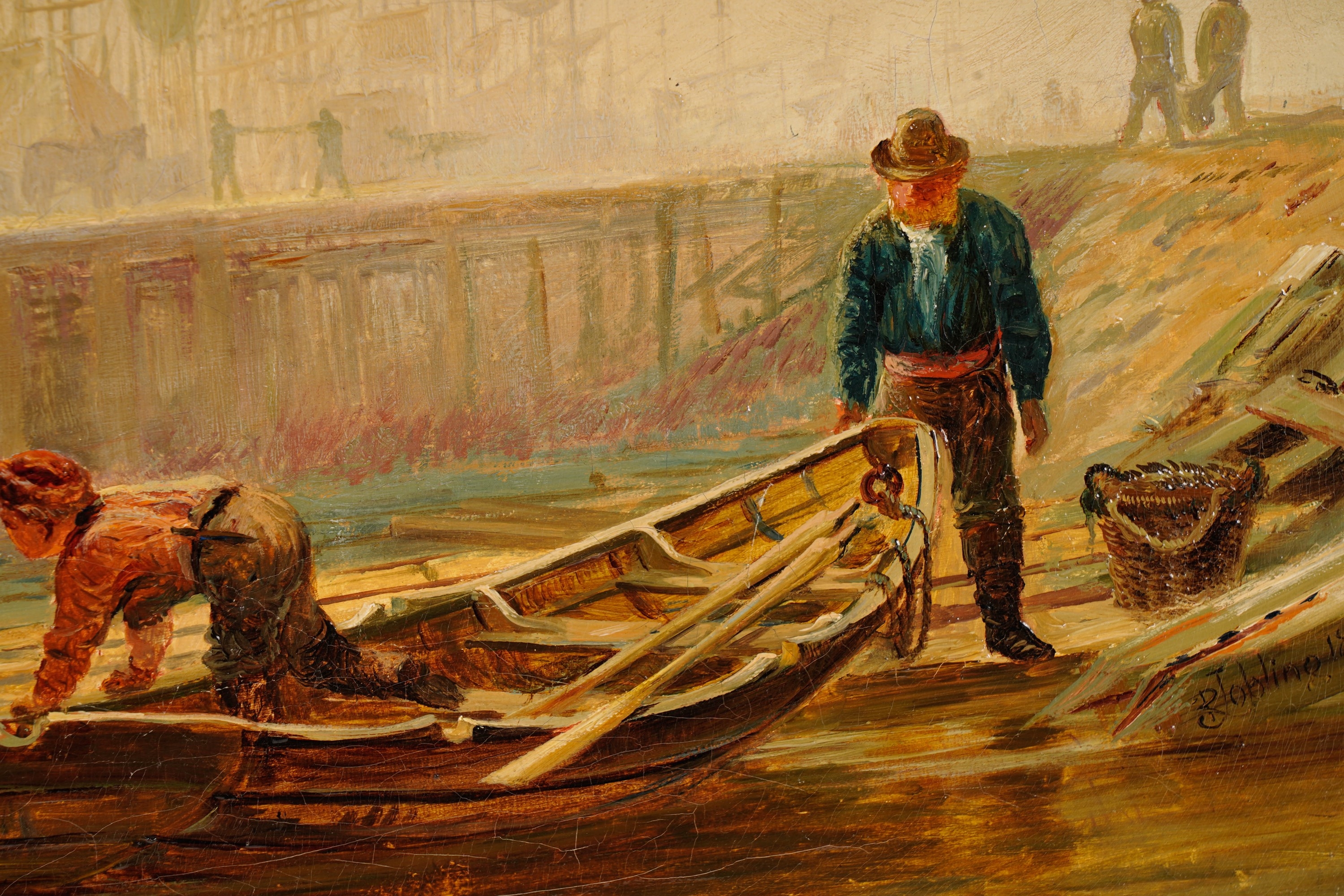Robert Jobling | The Quayside (1892) | MutualArt