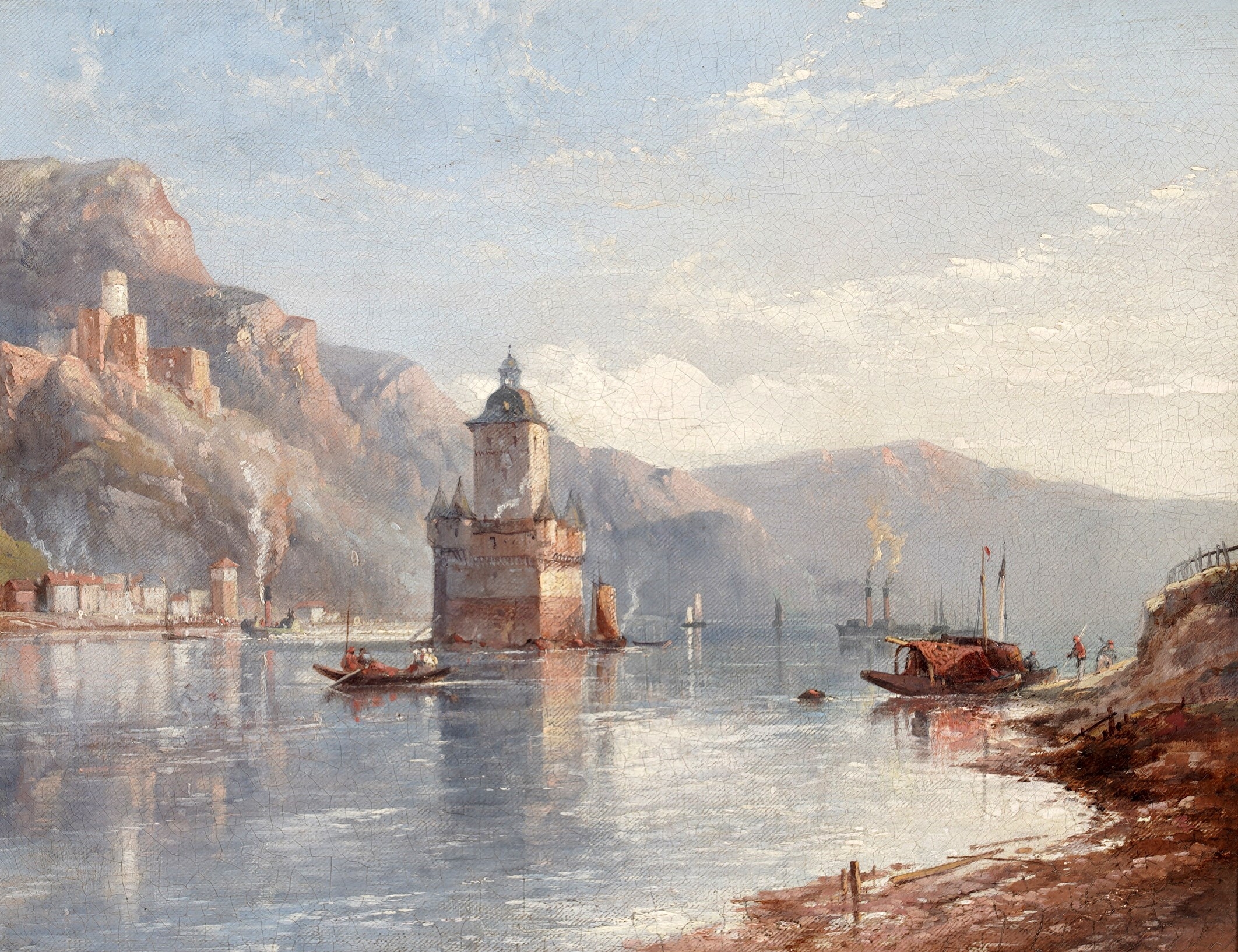 Thomas Charles Leeson Rowbotham | Pfalzgrafenstein Castle on the Rhine ...