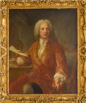 Attribué à Marianne LOIR (vers 1715 - 1769) Portrait présumé de Charles de Fieux - Marianne Loir