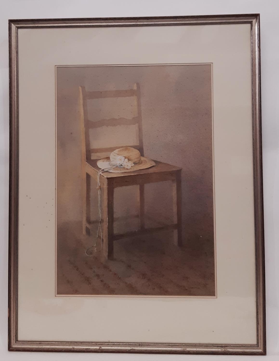 Artwork by Ann Munford, My Hat, Made of watercolour on paper