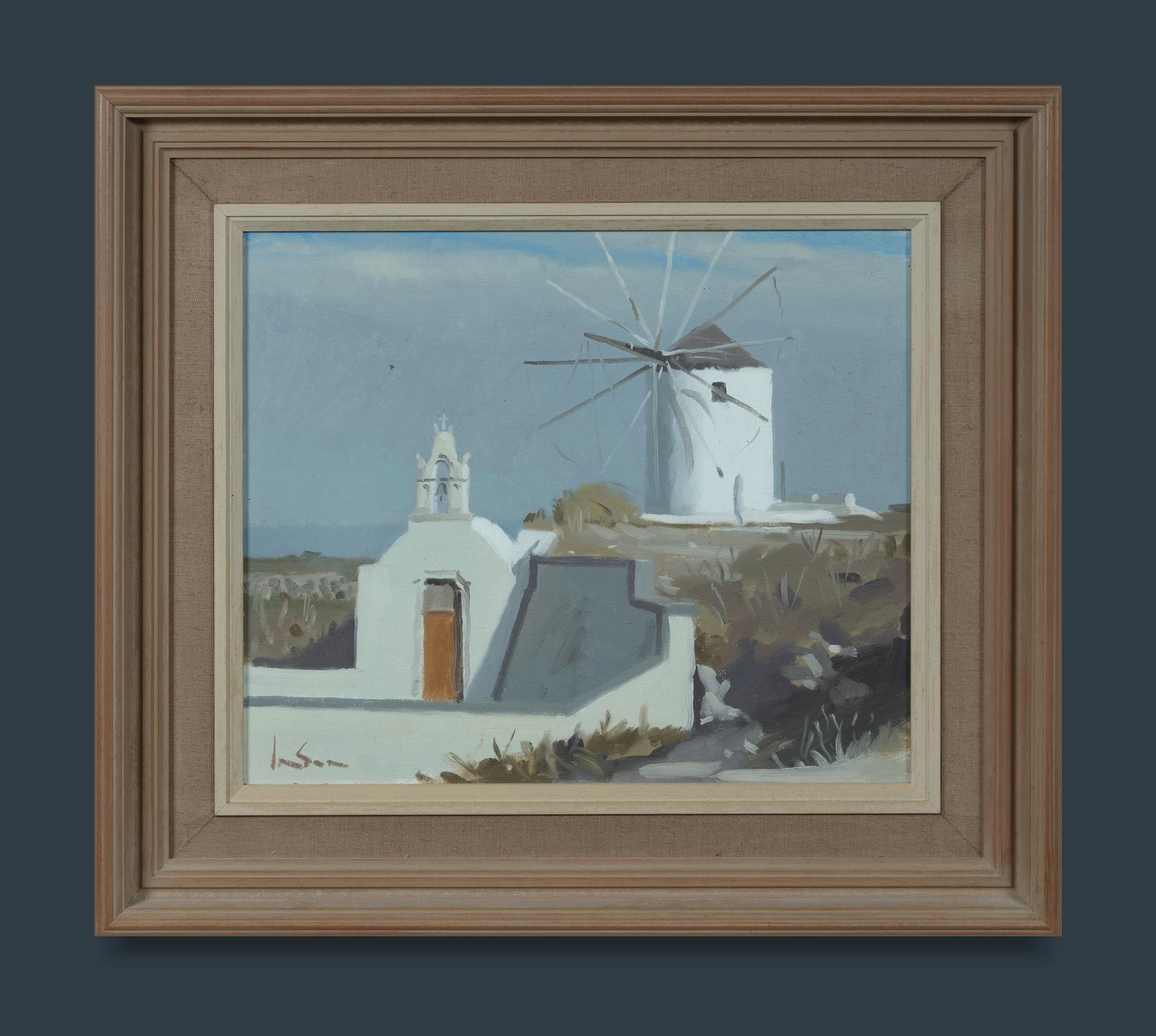 Graeme Inson | Windmill Santorini (1984) | MutualArt
