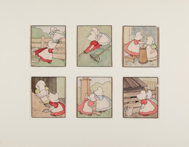 Artwork by Bertha Melcher, Bertha Melcher (American, Made of Watercolor on paper