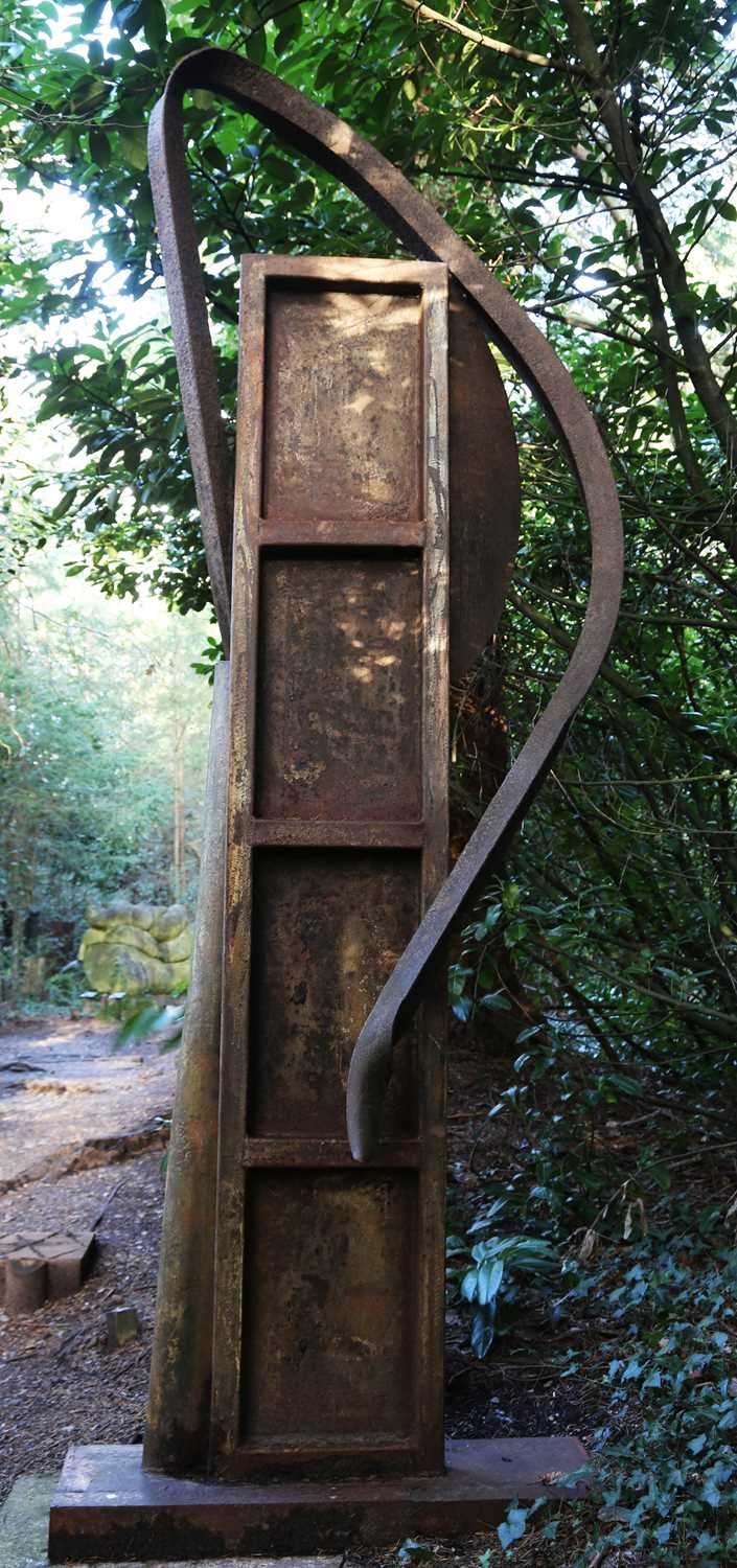 Artwork by Jim Unsworth, Fingers Crossed, Made of welded steel