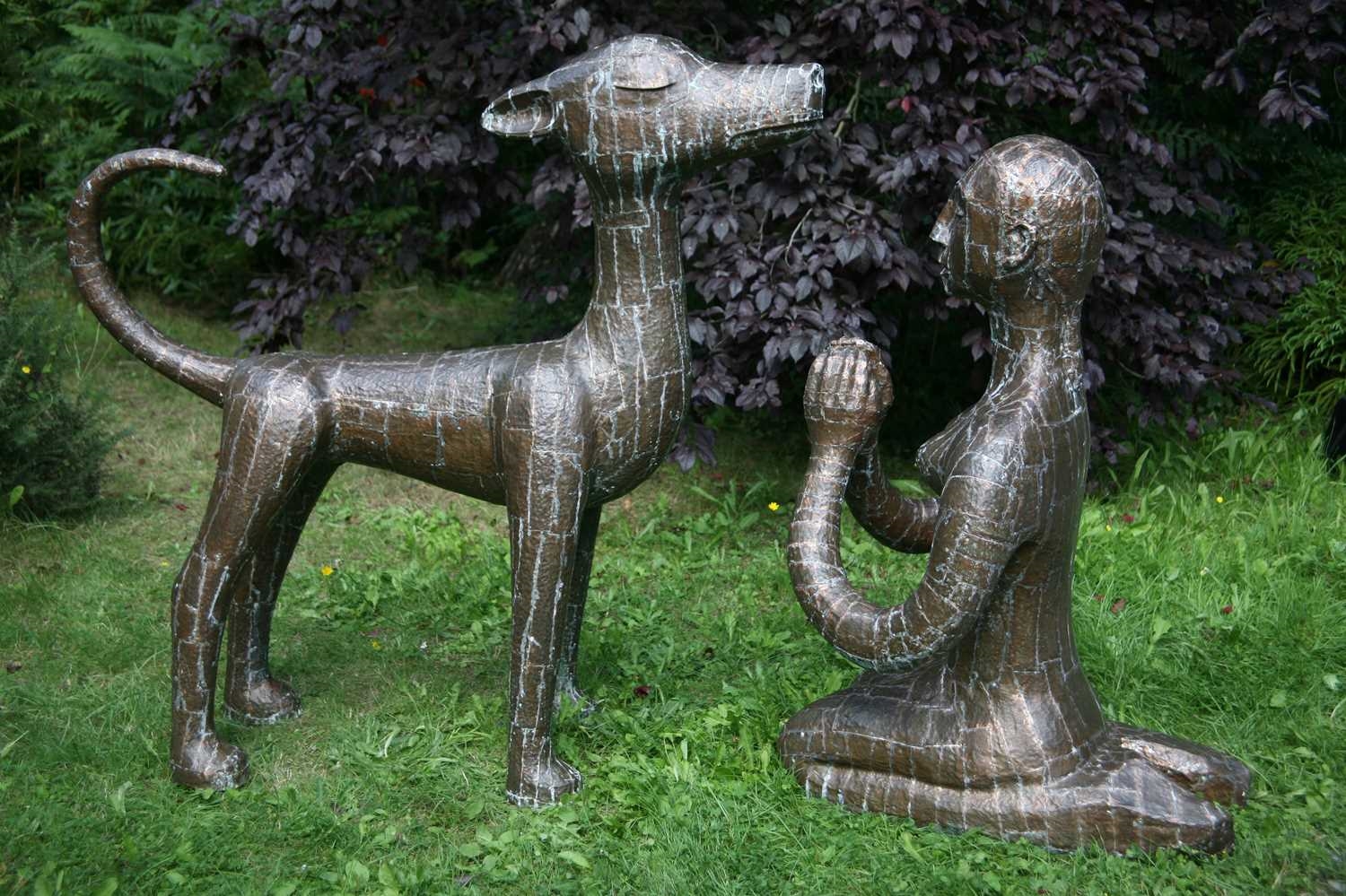 Artwork by Quentin Clemence, Beauty and the Beast, Made of copper