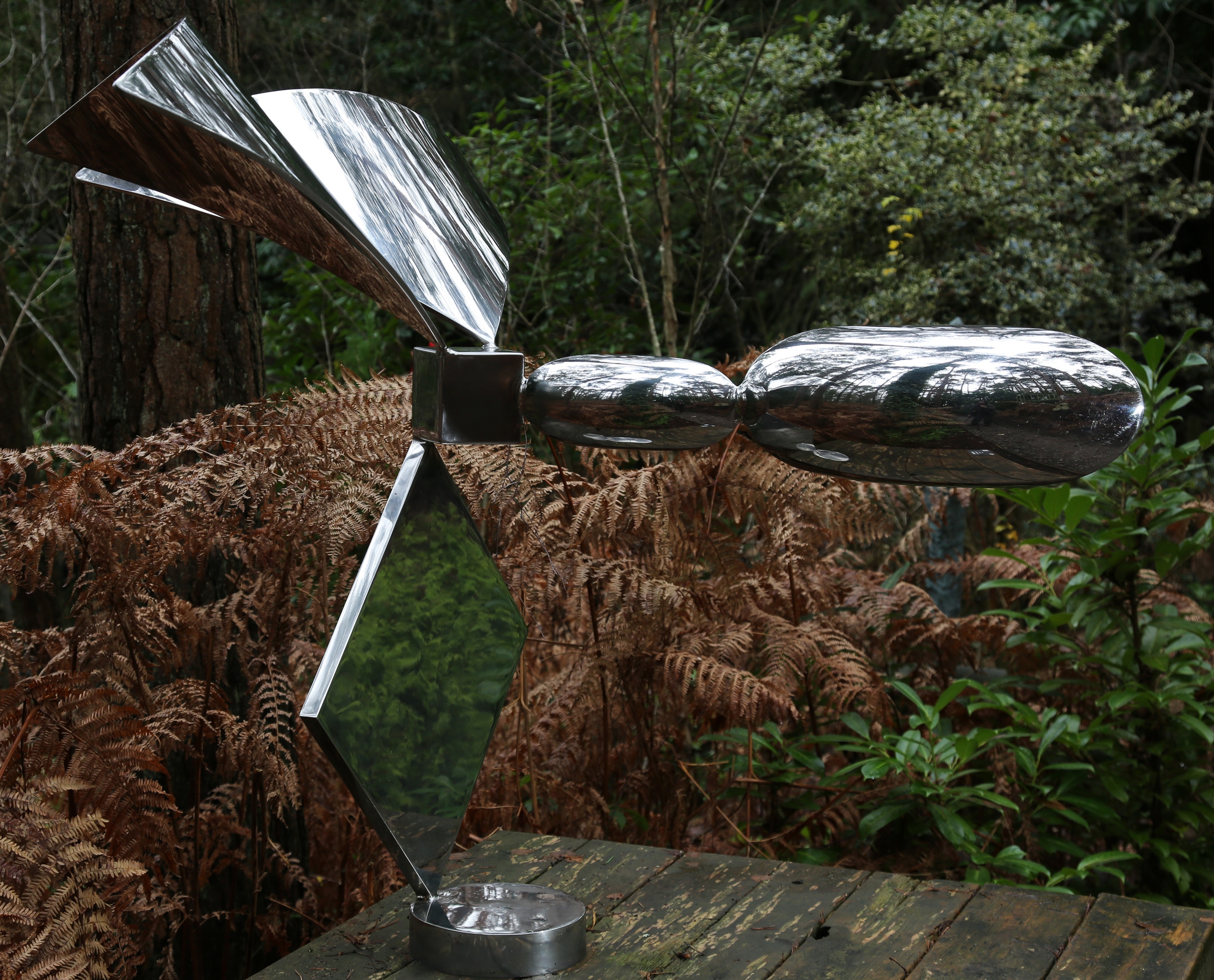 Artwork by Antanas Brazdys, Dragonfly
stainless steel, Made of stainless steel