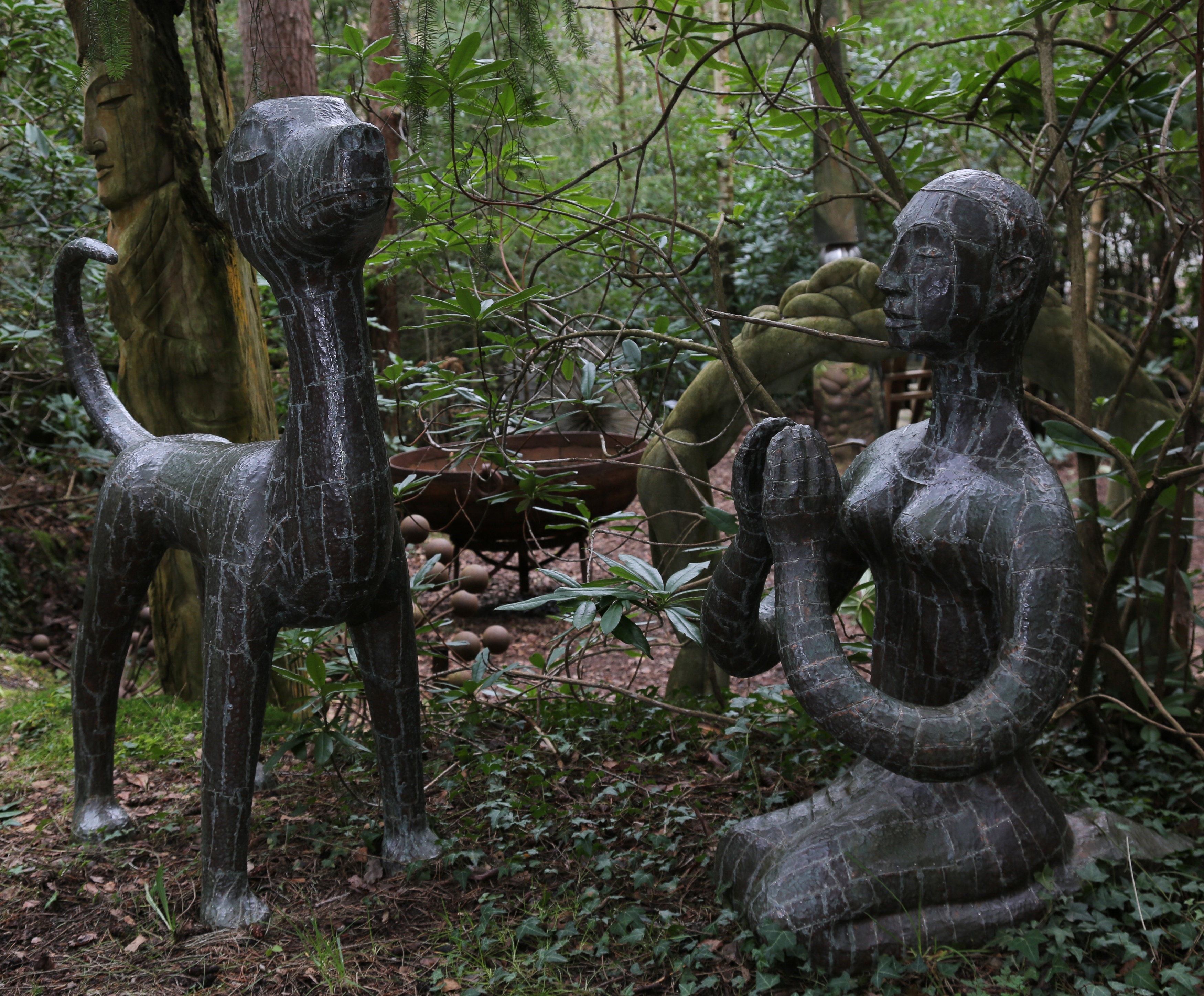 Artwork by Quentin Clemence, Beauty and the Beast, Made of copper