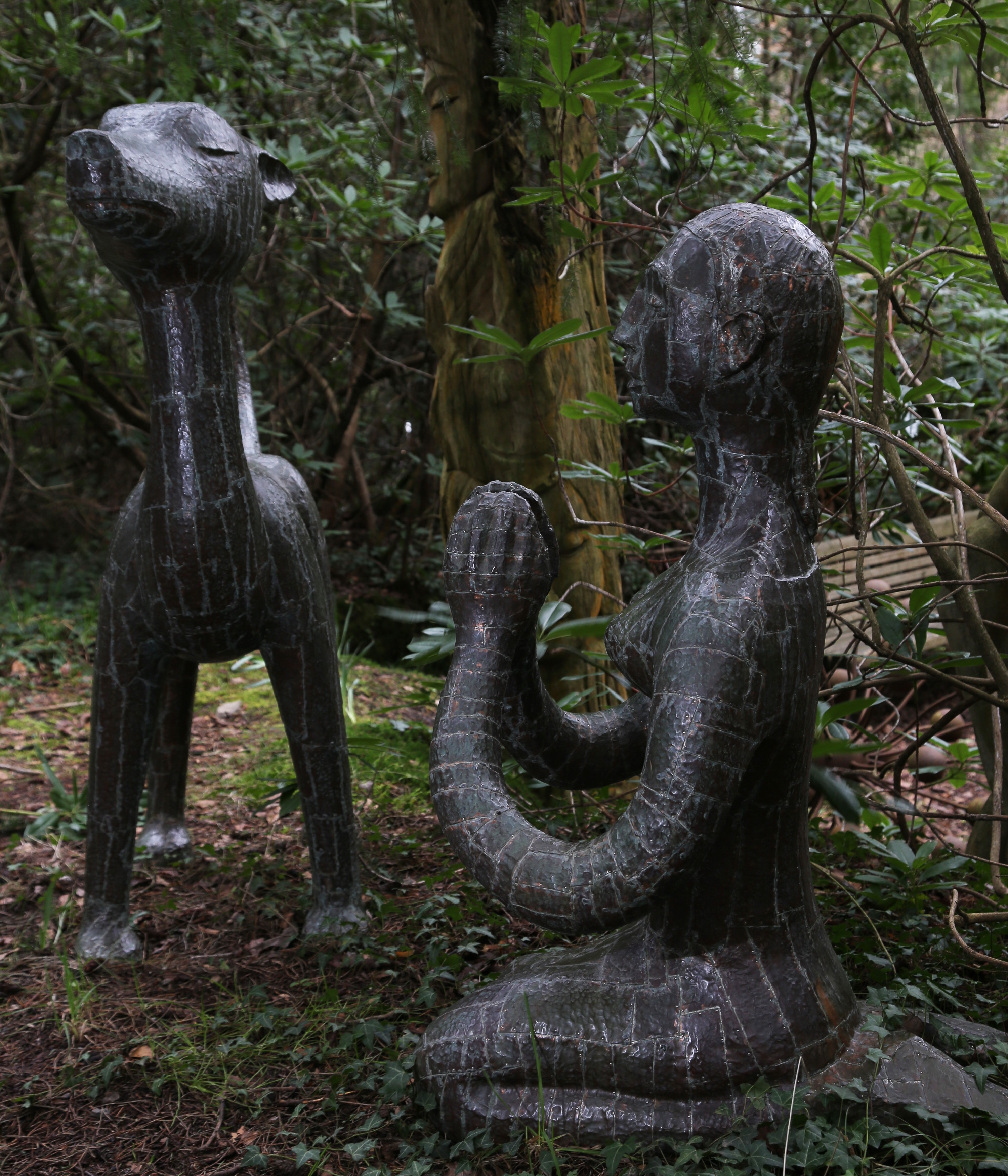 Artwork by Quentin Clemence, Beauty and the Beast, Made of copper